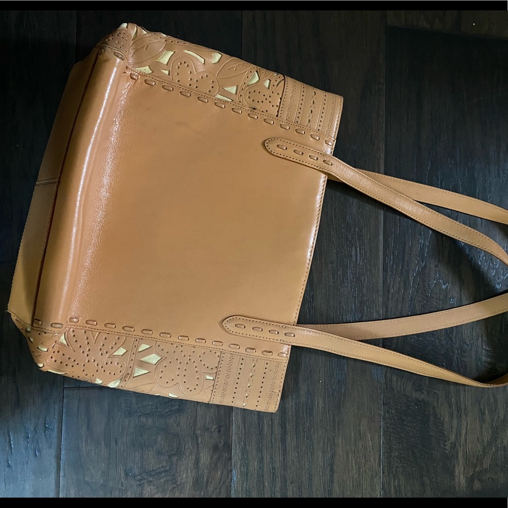 Fossil leather tote bag shoulder